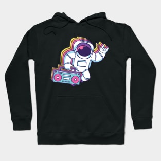 Astronaut Boombox | Radio Space Music Hoodie